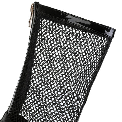 Mama's Mesh Platform Ankle Boot Heels