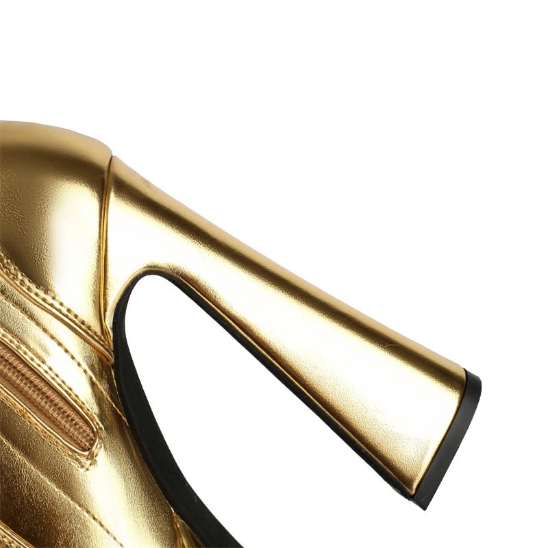 Give Me Groovy Knee High Boot Heels