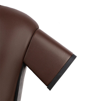 Shiny Chic Ankle Boot Heels