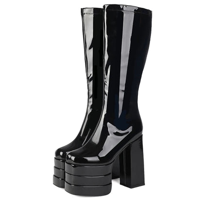 Wreck Me Retro Platform Boot Heels