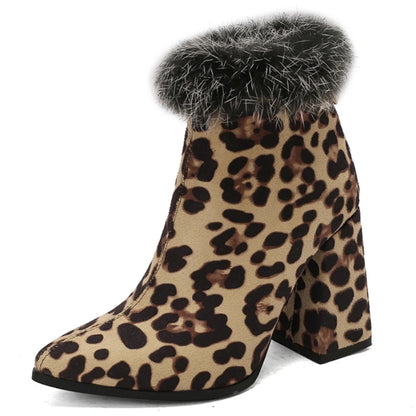 Winter Wonderland Baddie Ankle Boot Heels