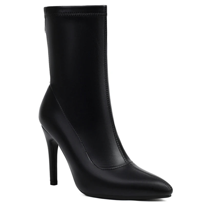 Glossy Glam Girl Ankle Boot Heels