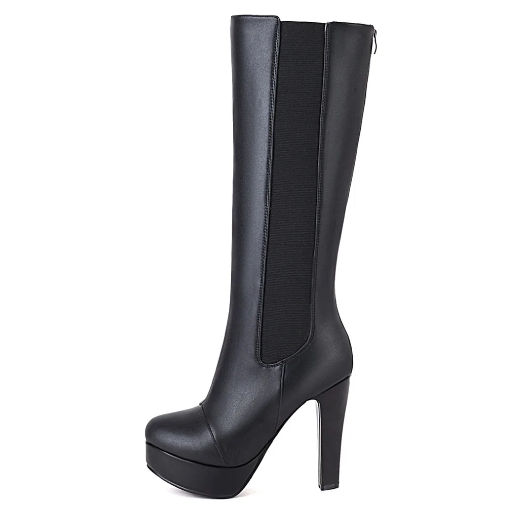 Bussin' Bussy Babe Knee High Boot Heels