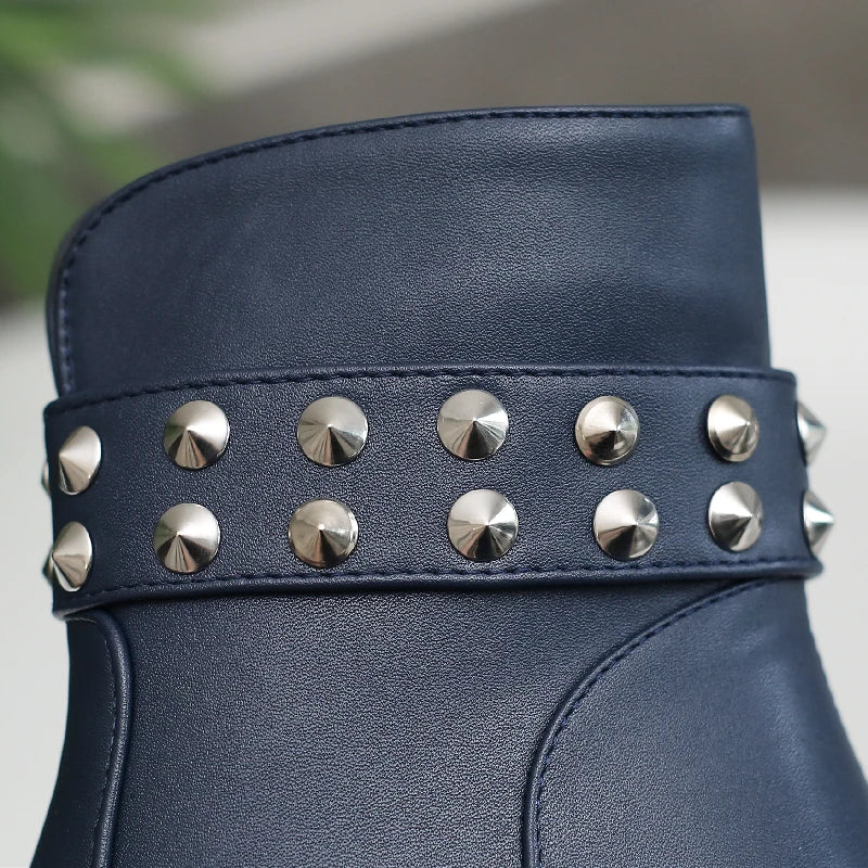 Super Galactic Stud Ankle Boot Heels