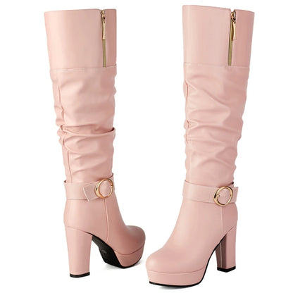 Bougie Big Booty Knee High Boot Heels