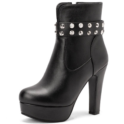 Super Galactic Stud Ankle Boot Heels