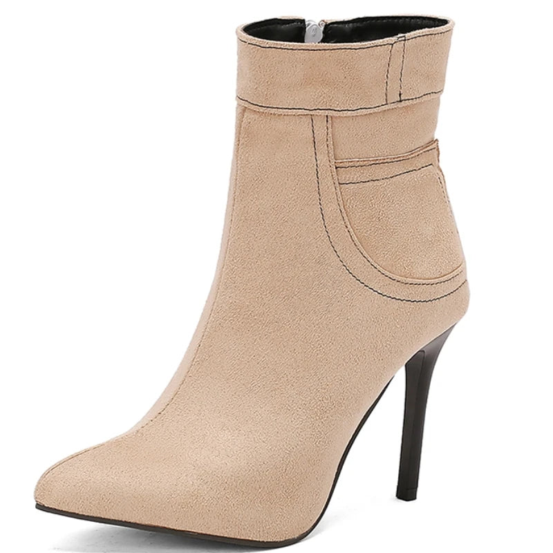 Savvy Skinny Jean Ankle Boot Heels