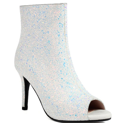 Living Luxury Peep Toe Ankle Boot Heels