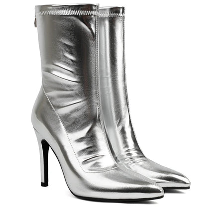 Glossy Glam Girl Ankle Boot Heels
