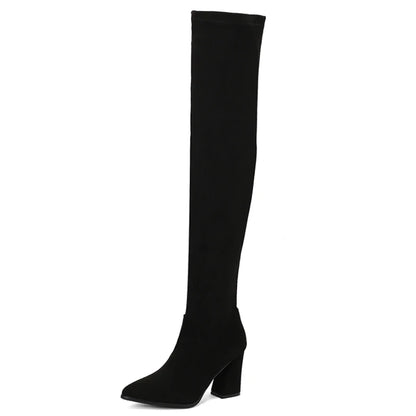 Thumb In Me Thigh High Boot Heels