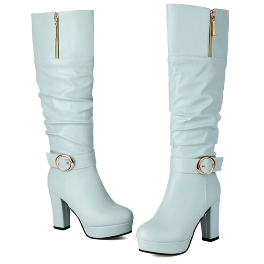 Bougie Big Booty Knee High Boot Heels