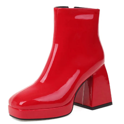 Boogie Boi Block Ankle Boot Heels