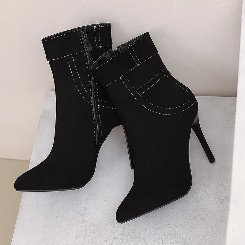 Savvy Skinny Jean Ankle Boot Heels