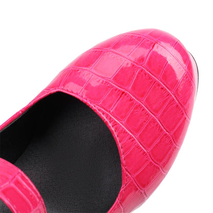 Gape Me Gator Platform Buckle Heels