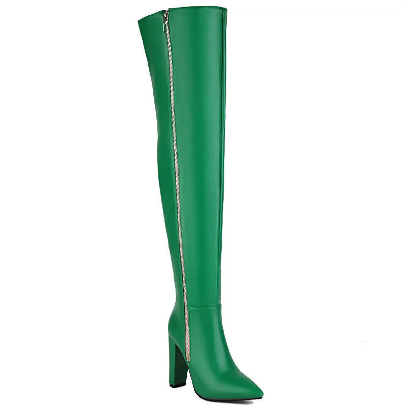 Galactic Glamazon Thigh High Boot Heels