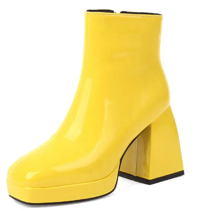 Boogie Boi Block Ankle Boot Heels