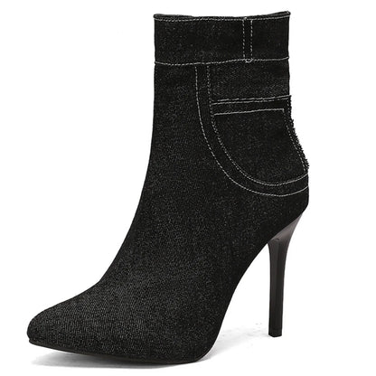 Savvy Skinny Jean Ankle Boot Heels