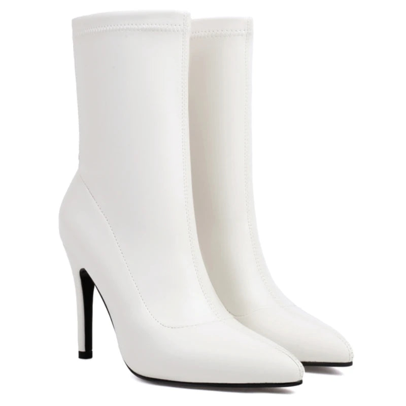 Glossy Glam Girl Ankle Boot Heels