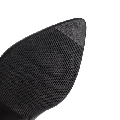 Slide In Slowly Mid Calf Boot Heels