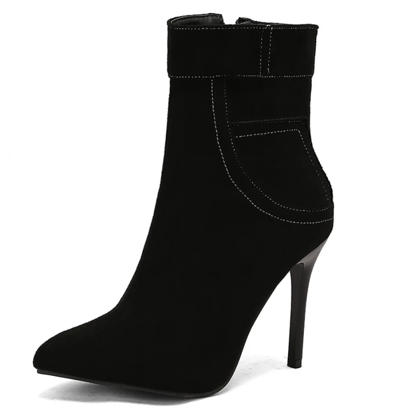 Savvy Skinny Jean Ankle Boot Heels