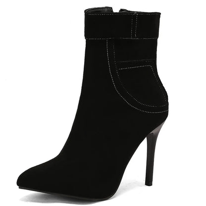 Savvy Skinny Jean Ankle Boot Heels