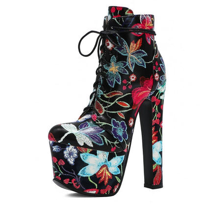 Groovy Gay Disco Ankle Boot Heels