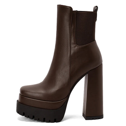 Stomp And Stare Ankle Boot Heels