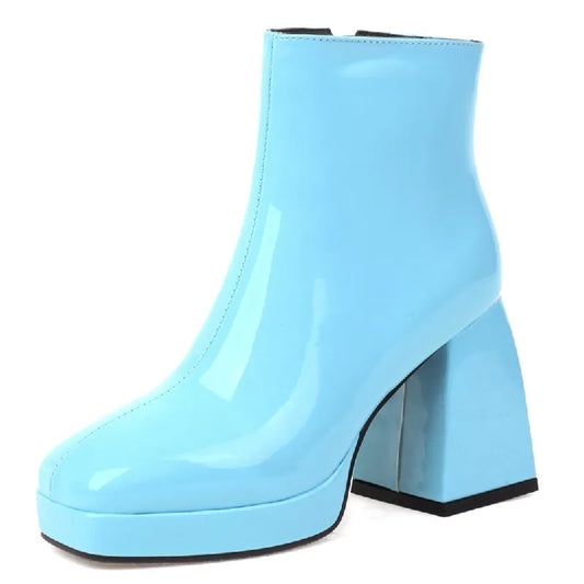 Boogie Boi Block Ankle Boot Heels