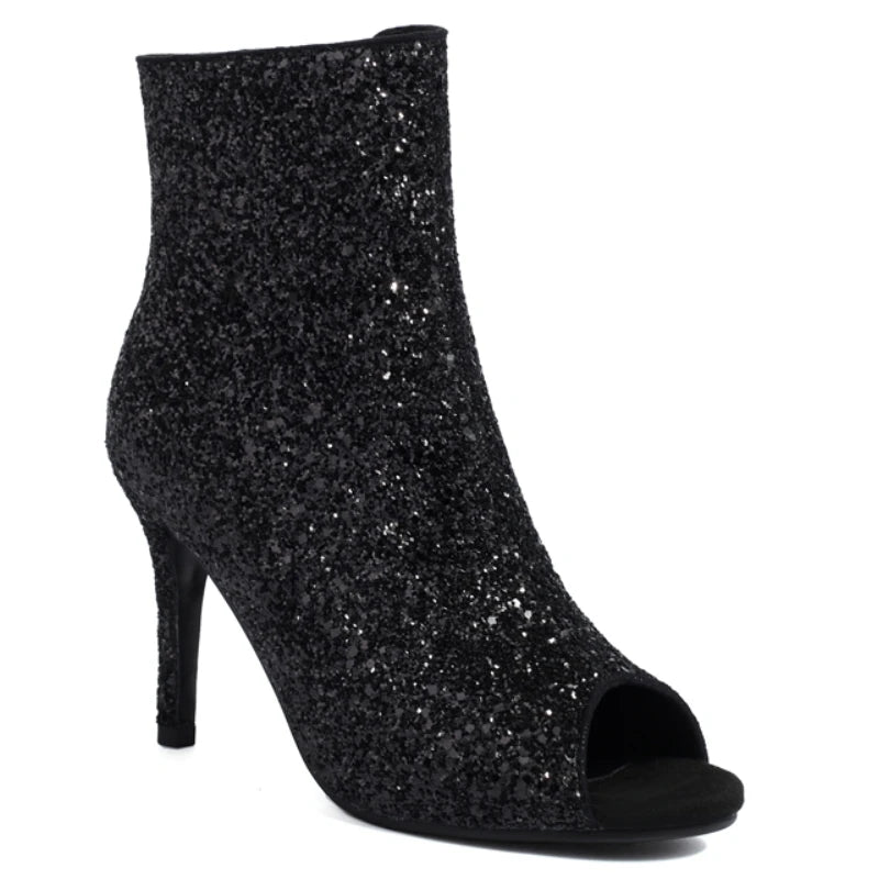 Living Luxury Peep Toe Ankle Boot Heels