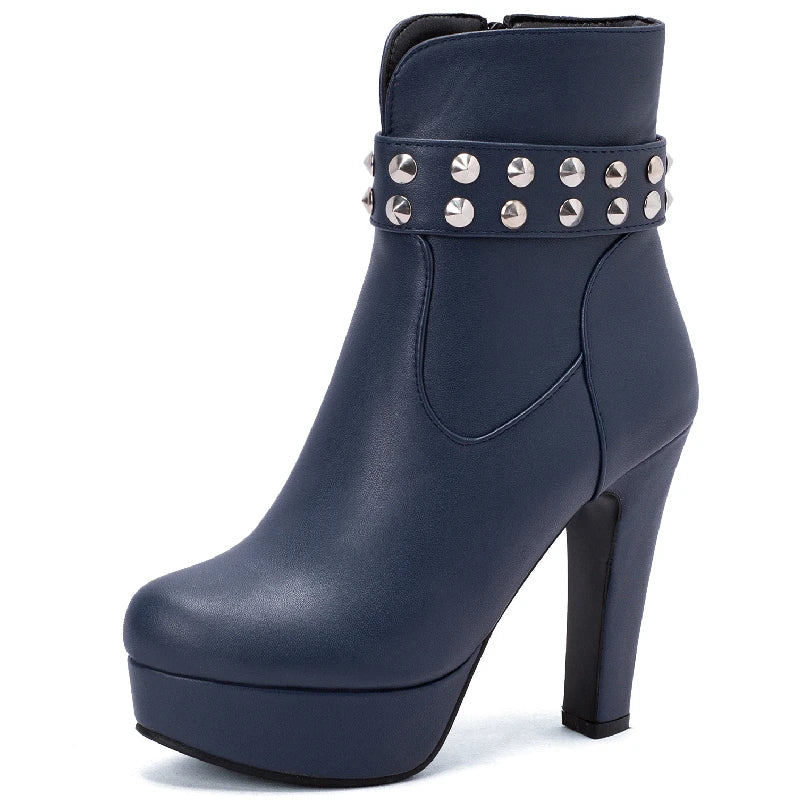 Super Galactic Stud Ankle Boot Heels