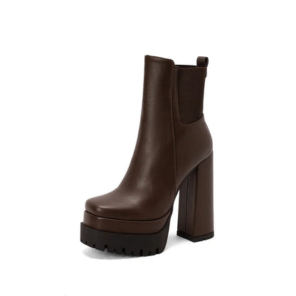 Stomp And Stare Ankle Boot Heels