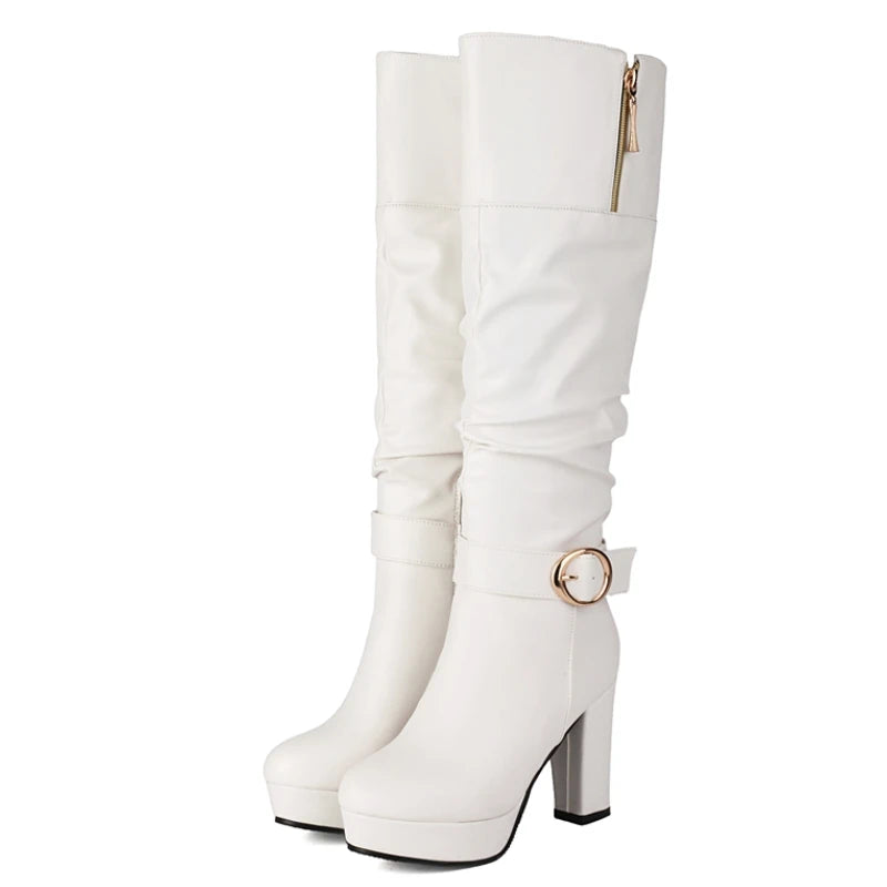 Bougie Big Booty Knee High Boot Heels