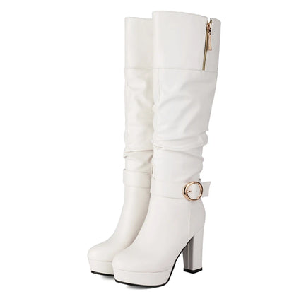 Bougie Big Booty Knee High Boot Heels