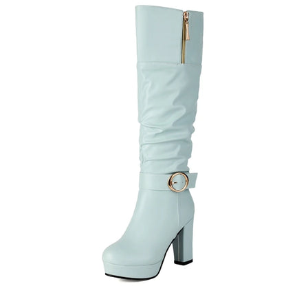 Bougie Big Booty Knee High Boot Heels
