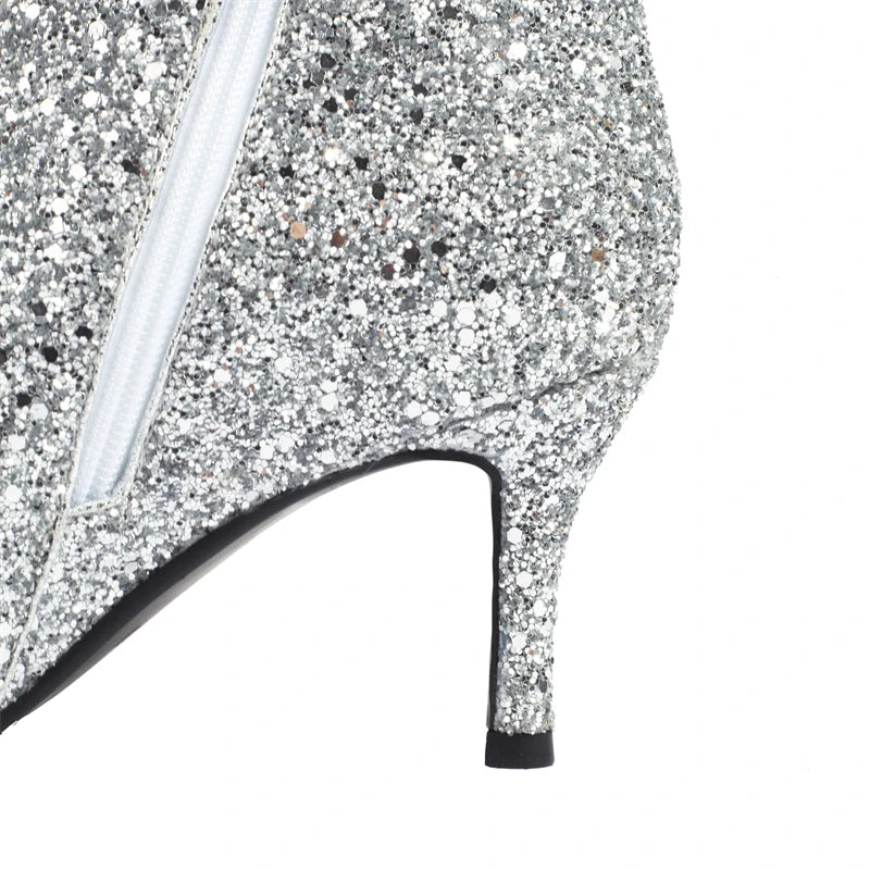 Living Luxury Peep Toe Ankle Boot Heels