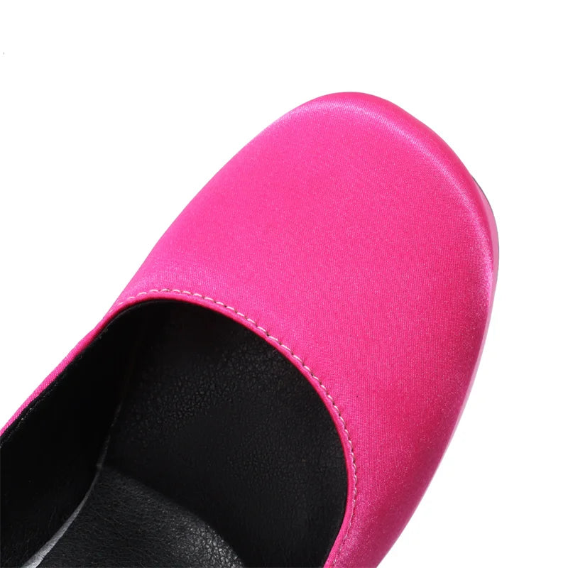 Satin Seduction Platform Heels