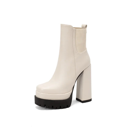 Stomp And Stare Ankle Boot Heels