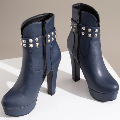 Super Galactic Stud Ankle Boot Heels