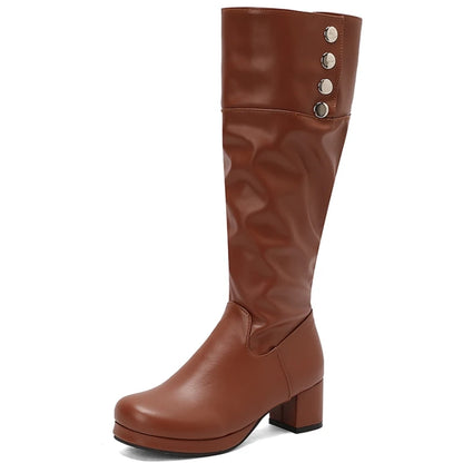 Groovy Goony Knee High Boot Heels