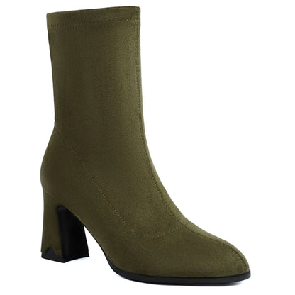 Sock It To Me Ankle Sock Boot Heels