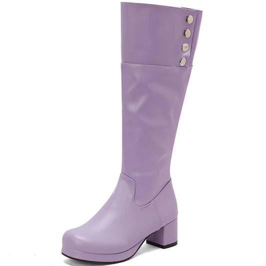 Groovy Goony Knee High Boot Heels