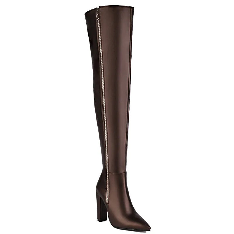 Galactic Glamazon Thigh High Boot Heels