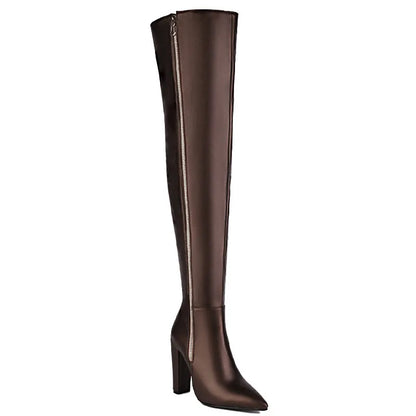 Galactic Glamazon Thigh High Boot Heels