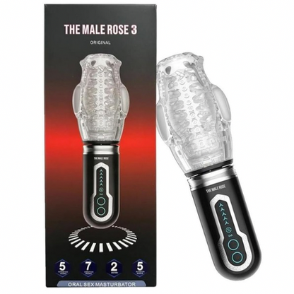 The Male Rose 3 Rechargeable Thrusting Rotating Masturbator