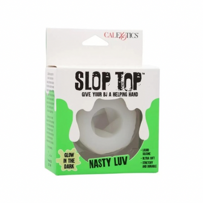 Slop Top Nasty Luv Silicone Dual Entry White