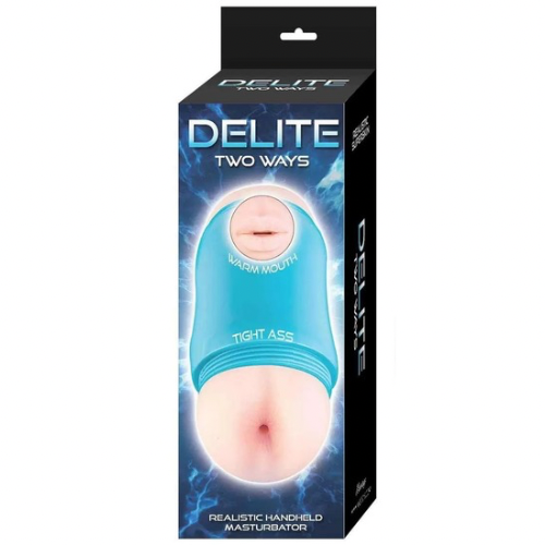 Delite Two Ways Mouth and Ass Masturbator