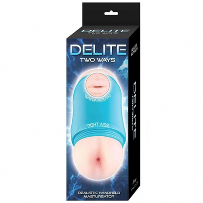 Delite Two Ways Mouth and Ass Masturbator