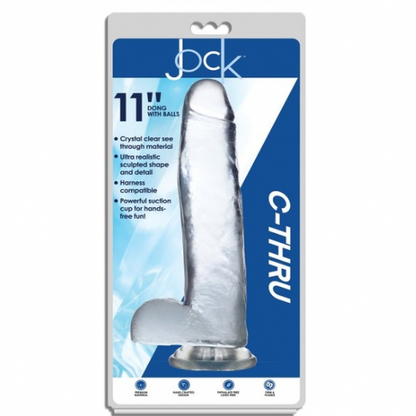 Jock C-Thru Dildo - 11 Inch