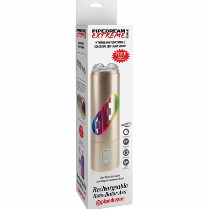 Pipedream Extreme Rechargeable Light Up Roto-Bator Ass Masturbator