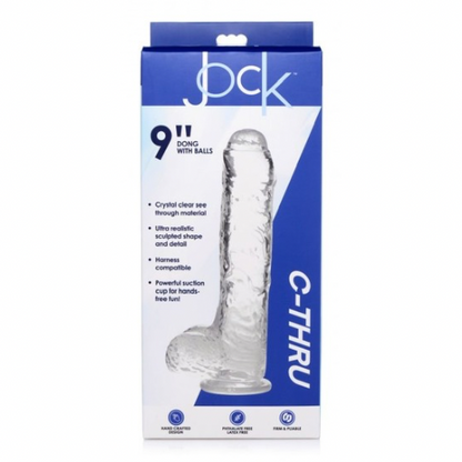 Jock C-Thru Dildo with Balls and Foreskin